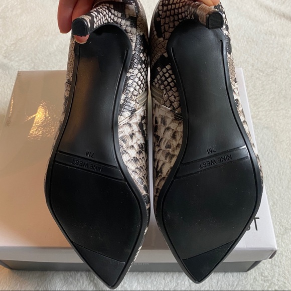 NEW Nine West Finny Skinny Heel Snakeskin Boot - Picture 8 of 9